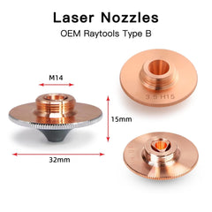 Laser Nozzle - 32mm - For CO2 and Fiber Laser Cutters