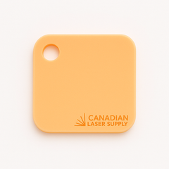 Orange Pastel Opaque Acrylic Sheet - 0.125" (3mm) Thick