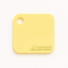 Yellow Pastel Opaque Acrylic Sheet - 0.125" (3mm) Thick