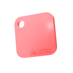 Coral Pastel Opaque Acrylic Sheet - 0.125" (3mm) Thick