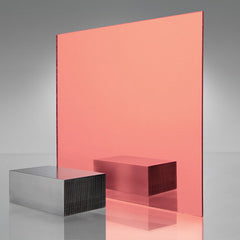 Mirrored Acrylic Sheet - Opaque Colors - Multiple Colors Available - 0.125" (3mm) Thick