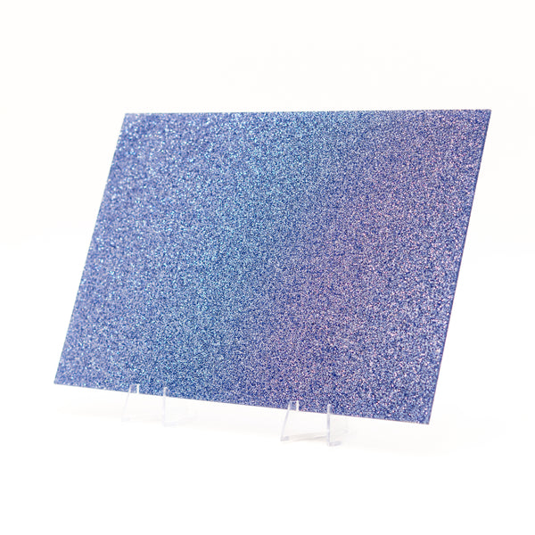 Blue Glitter Acrylic Sheet - Multiple Sizes Available