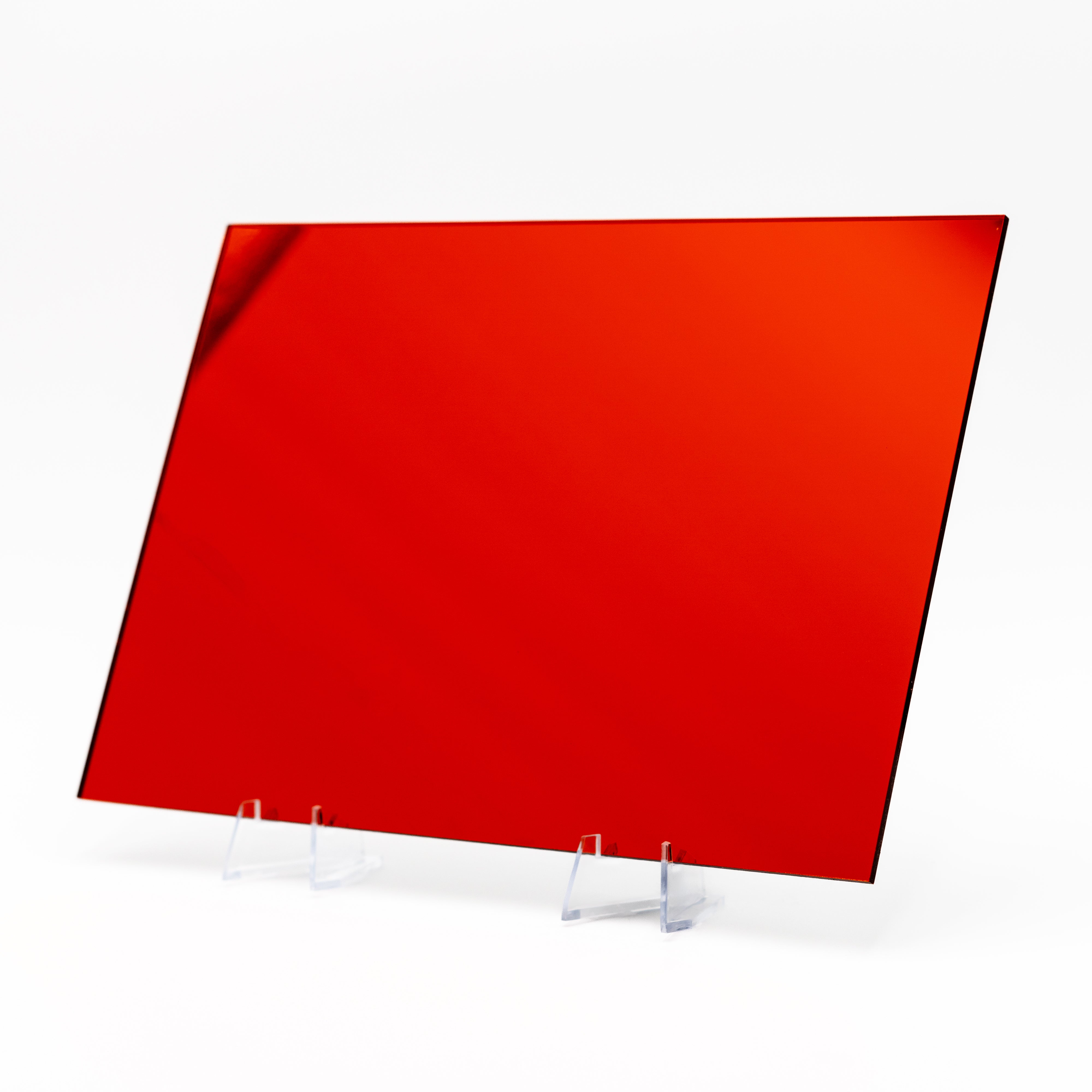 Mirrored Acrylic Sheet - Opaque Colors - Multiple Colors Available - 0.125" (3mm) Thick