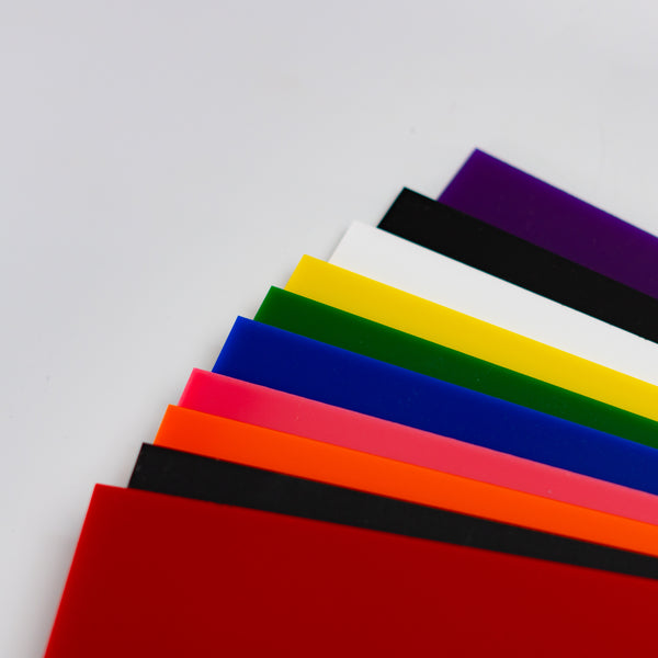 Colored Acrylic 10 Pack - 11.72 x 19" - Variety of Colors
