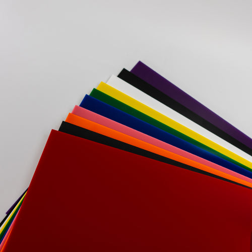 Colored Acrylic 10 Pack - 11.72" x 19"  - 3mm - (One Color)