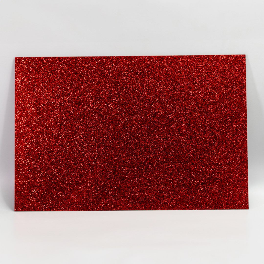 Glitter Acrylic Sheet - Opaque Colors - Multiple Colors Available - 0.125" (3mm) Thick