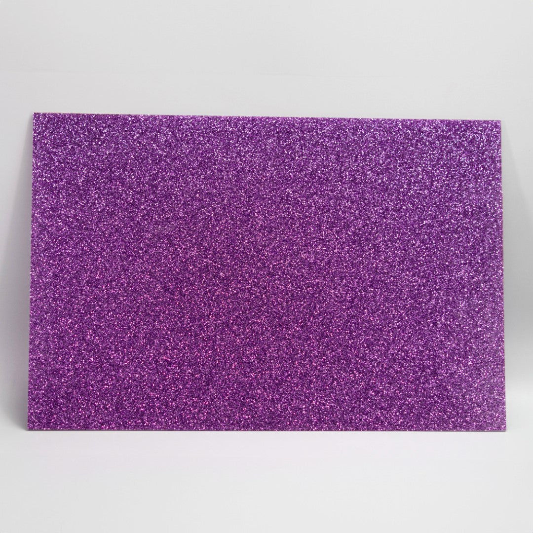 Glitter Acrylic Sheet - Opaque Colors - Multiple Colors Available - 0.125" (3mm) Thick