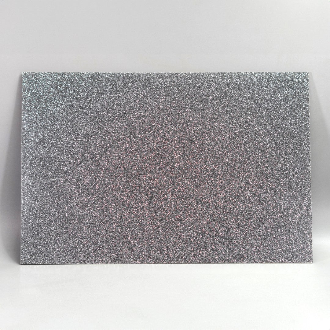Glitter Acrylic Sheet - Opaque Colors - Multiple Colors Available - 0.125" (3mm) Thick