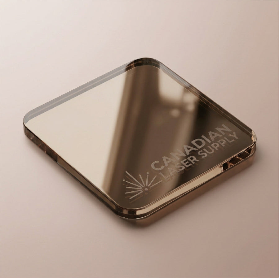 Bronze Mirror Acrylic Sheet - Multiple Sizes Available - 3mm Thick