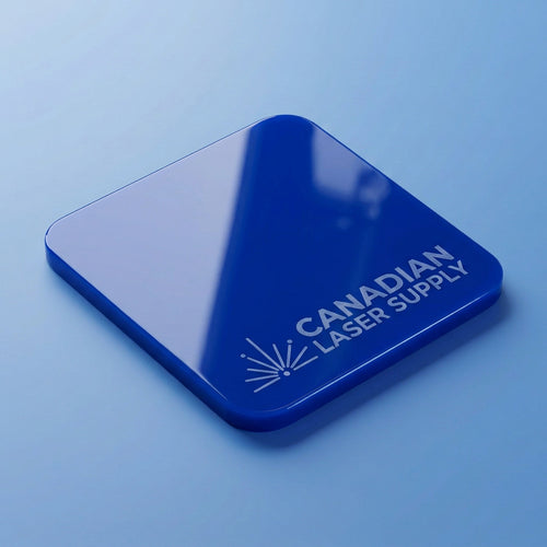Cast Acrylic Sheet - Gloss Blue - 0.125" (3mm) Thick