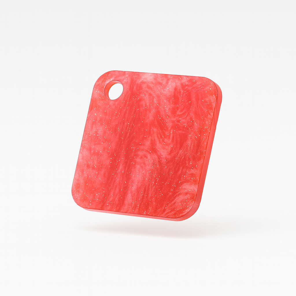 Red Marble Pattern Acrylic Sheet - 0.125" (3mm) Thick