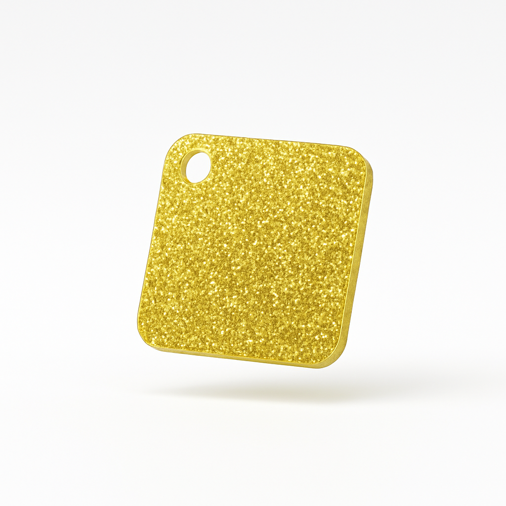Gold Glitter Acrylic Sheet - Multiple Sizes Available