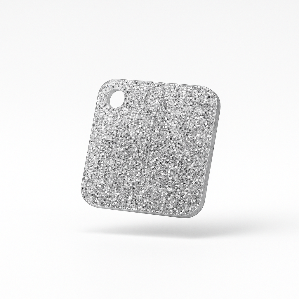 Silver Glitter Acrylic Sheet - Multiple Sizes Available