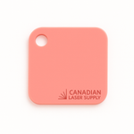 Coral Pastel Acrylic Sheet - 0.125" (3mm) Thick