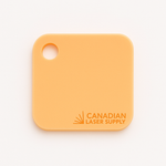 Orange Pastel Acrylic Sheet - 0.125" (3mm) Thick