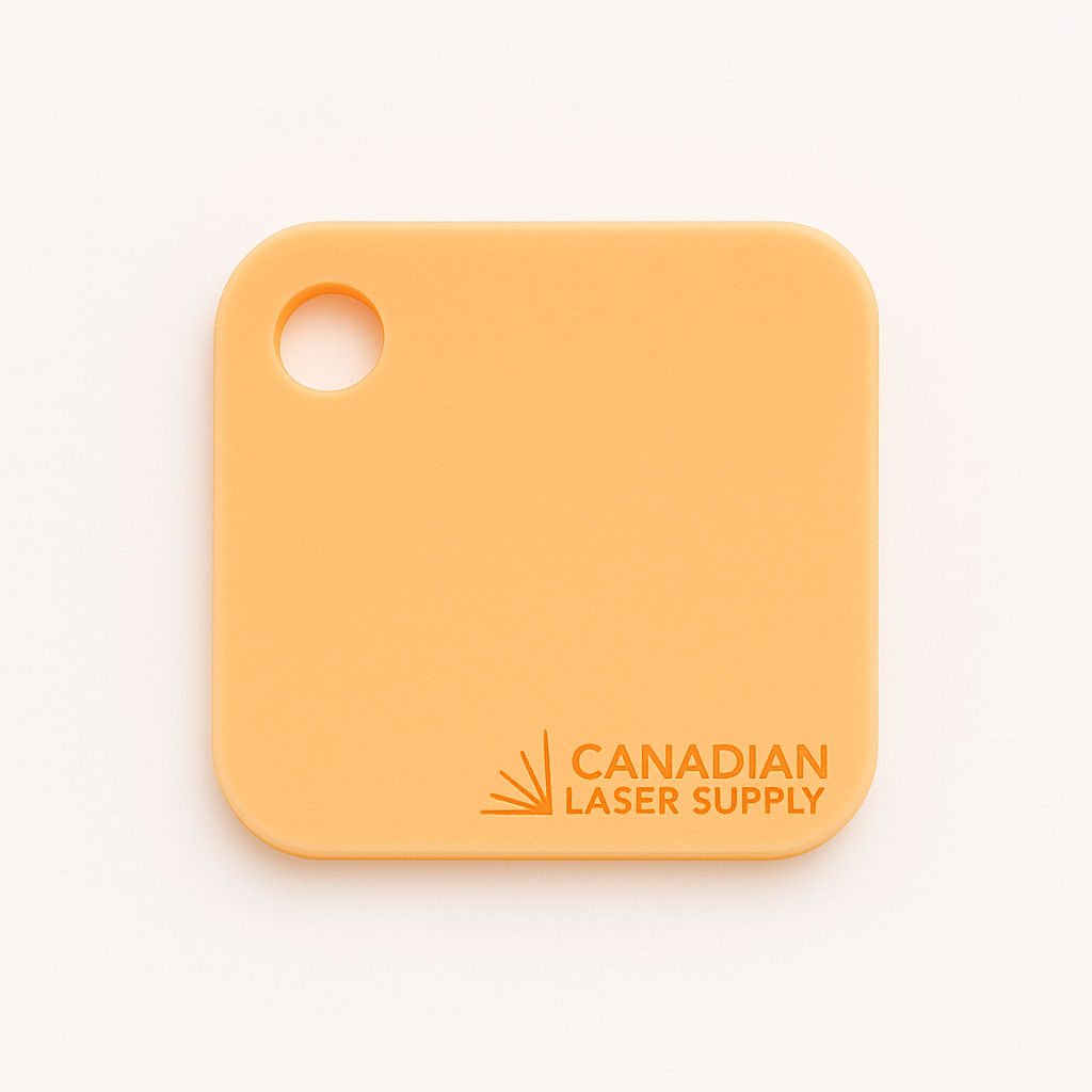 Orange Pastel Opaque Acrylic Sheet - 0.125" (3mm) Thick