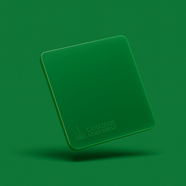 Cast Acrylic Sheet - Gloss Green - 0.125" (3mm) Thick