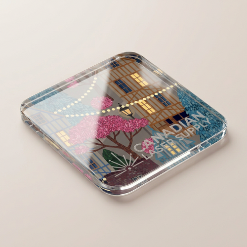 City Pattern Acrylic Sheet - 0.125" (3mm) Thick