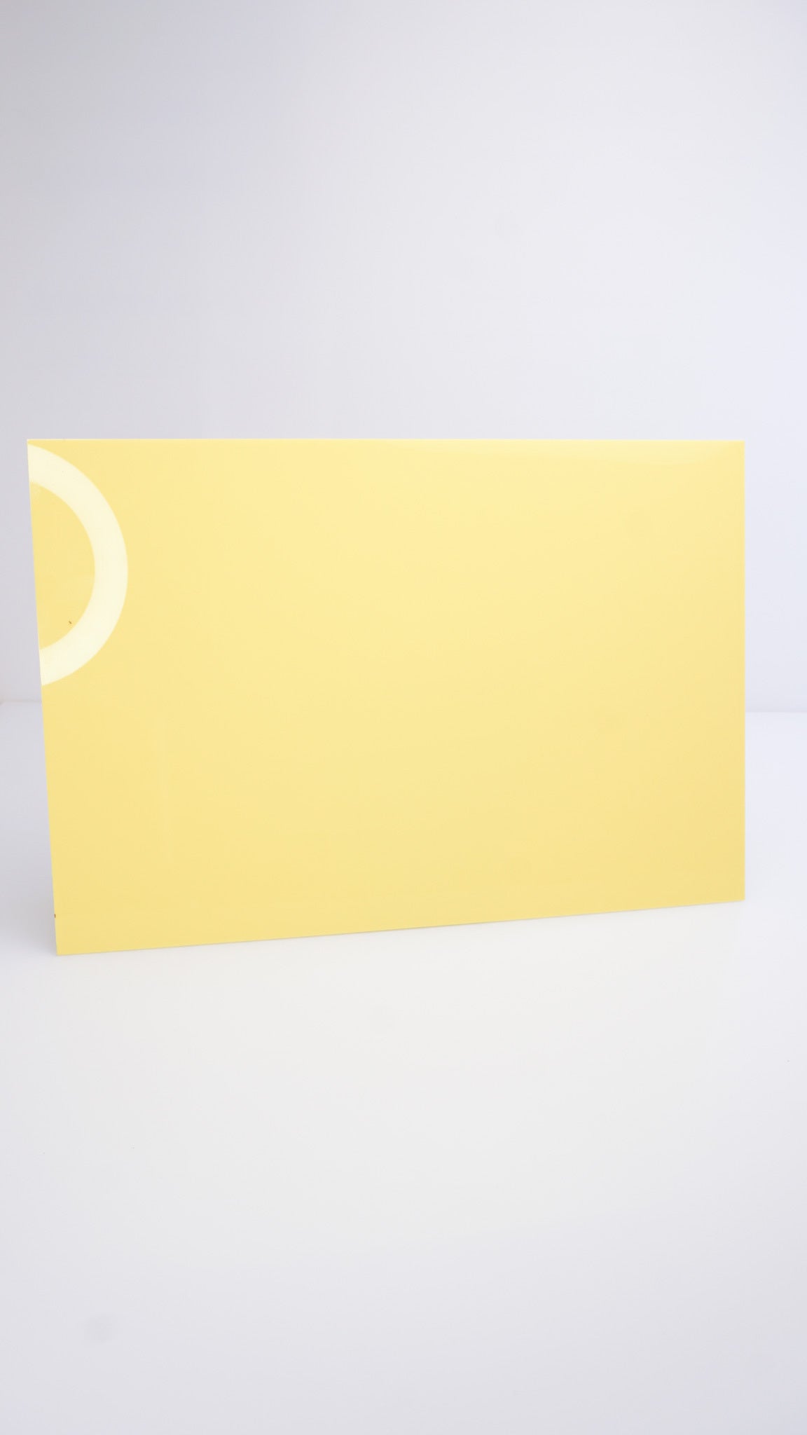 Yellow Pastel Opaque Acrylic Sheet - 0.125" (3mm) Thick