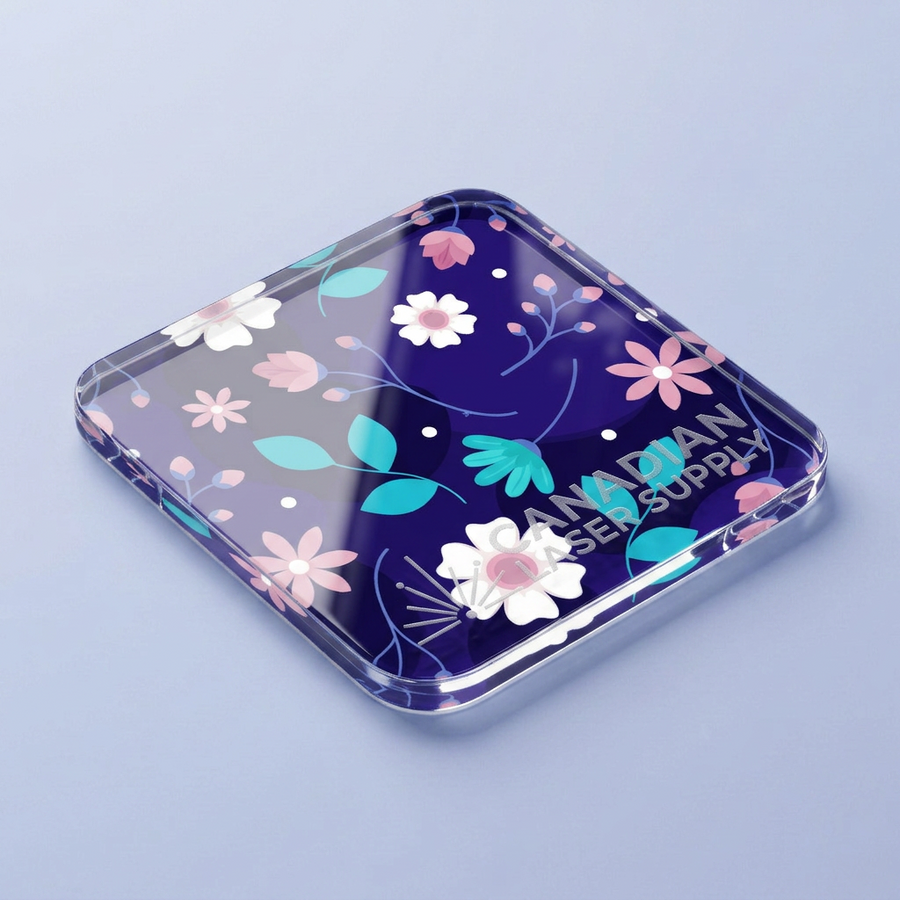 Floral Pattern Acrylic Sheet - 0.125" (3mm) Thick