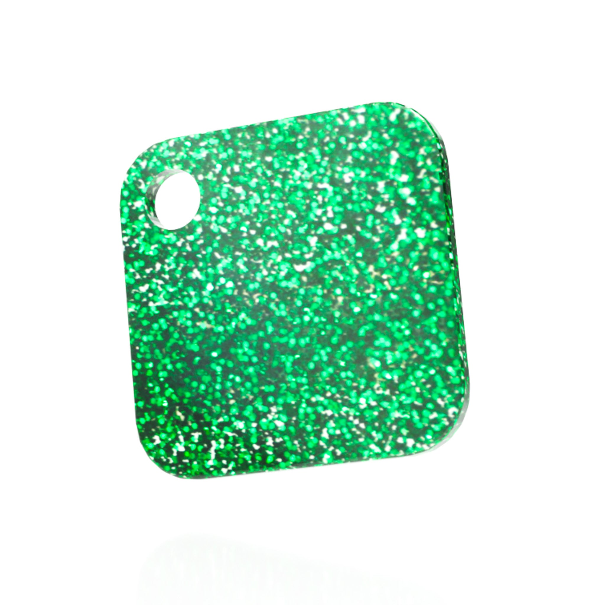 Green Glitter Acrylic Sheet - Multiple Sizes Available
