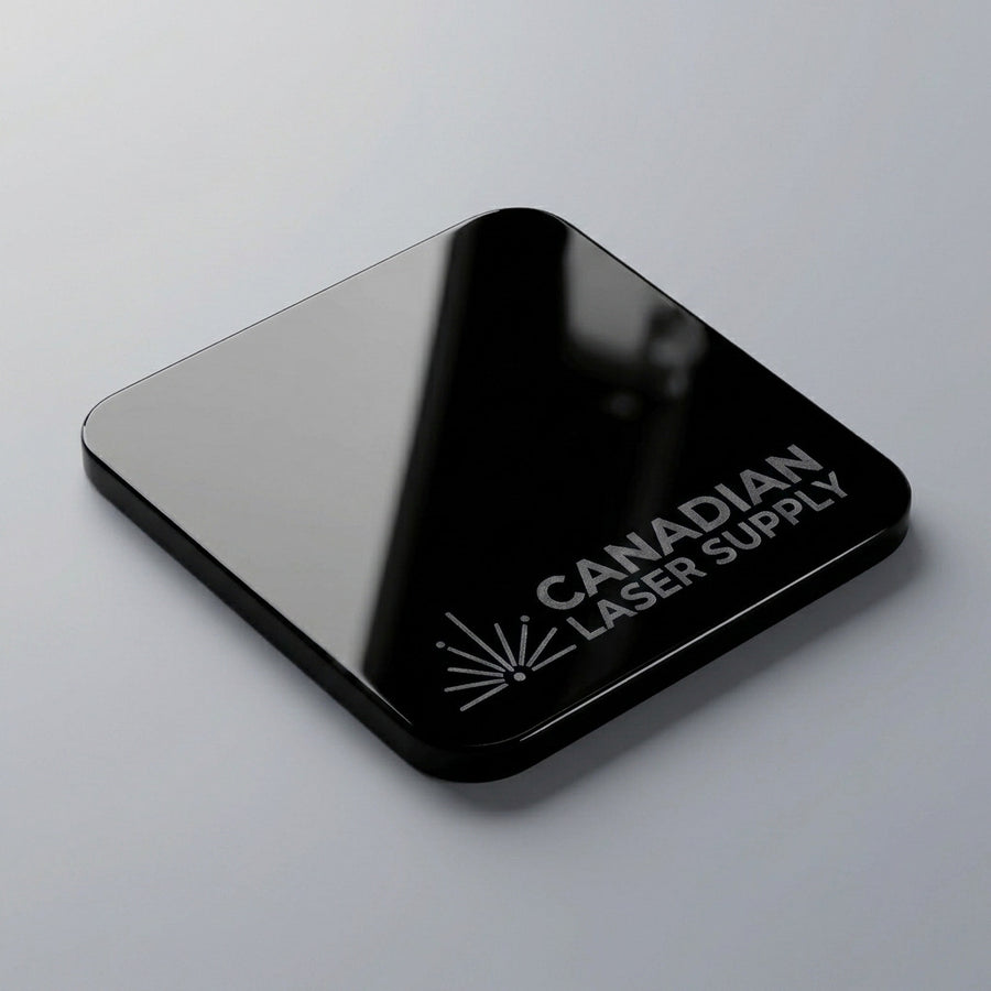 Cast Acrylic Sheet - Gloss Black  - 1.5mm, 3mm, 6mm and 9.5mm Thick