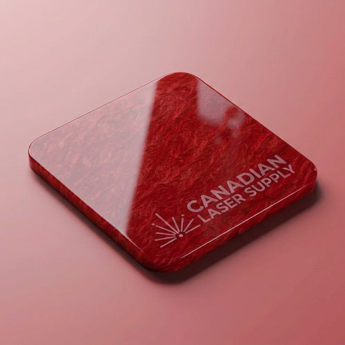 Red Marble Pattern Acrylic Sheet - 0.125" (3mm) Thick