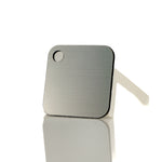 Brushed Silver on Black 2-Ply Acrylic - 1/16" (1.5mm) Thick