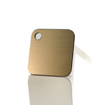 Brushed Gold on Black 2-Ply Acrylic - 1/16" (1.5mm) Thick