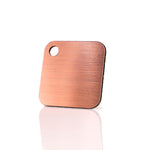 Brushed Rose Gold on Black 2-Ply Acrylic - 1/16" (1.5mm) Thick