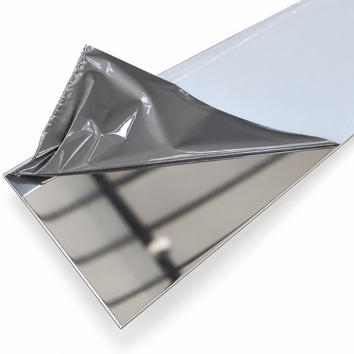 #8 Polished Stainless Sheet Metal Sheet - 16ga - 0.063" thick