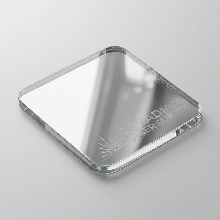 Silver Mirror Acrylic Sheet - Multiple Sizes Available
