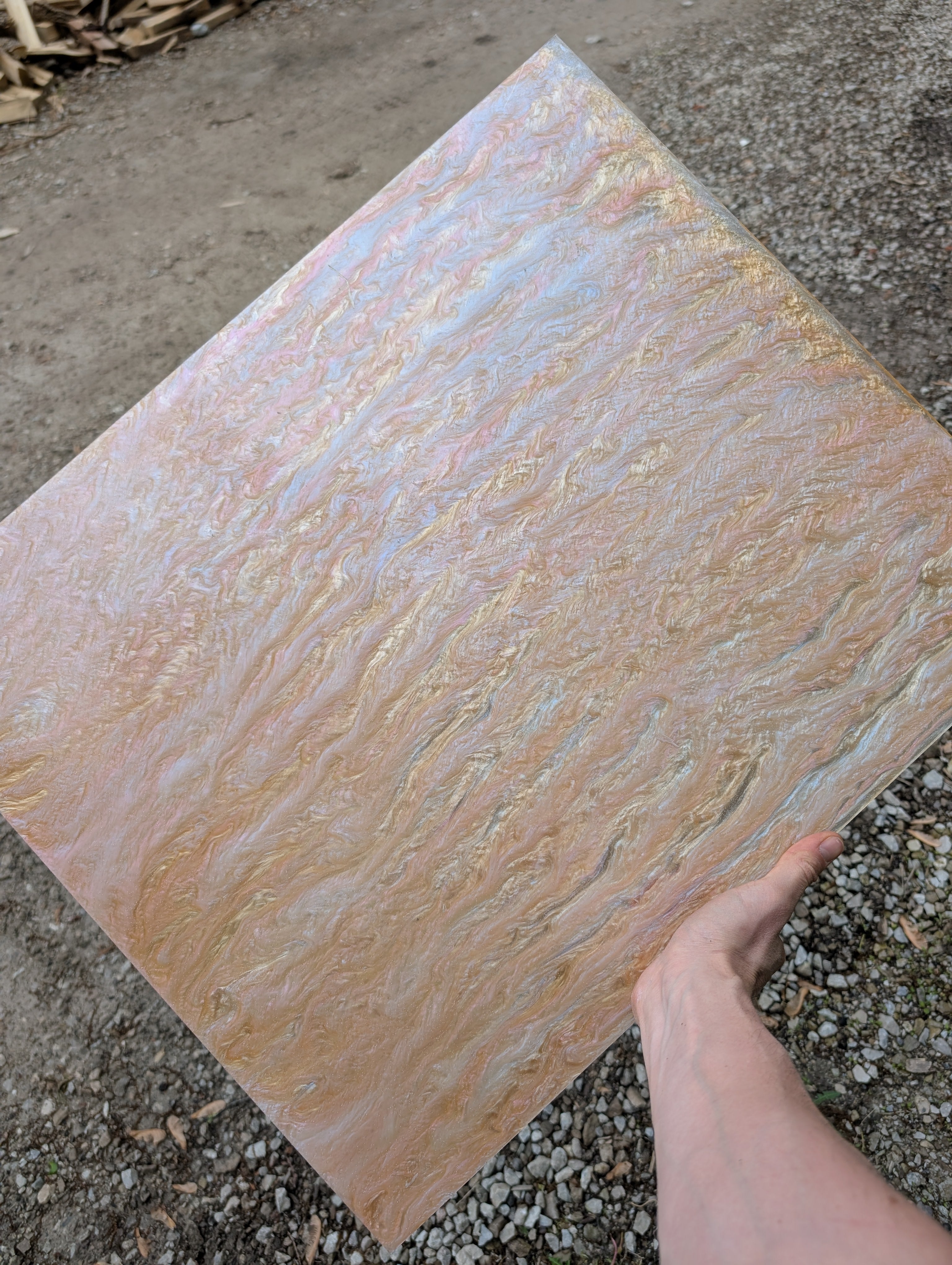Marble Pattern Acrylic Sheet - Multiple Colors Available - 0.125" (3mm) Thick
