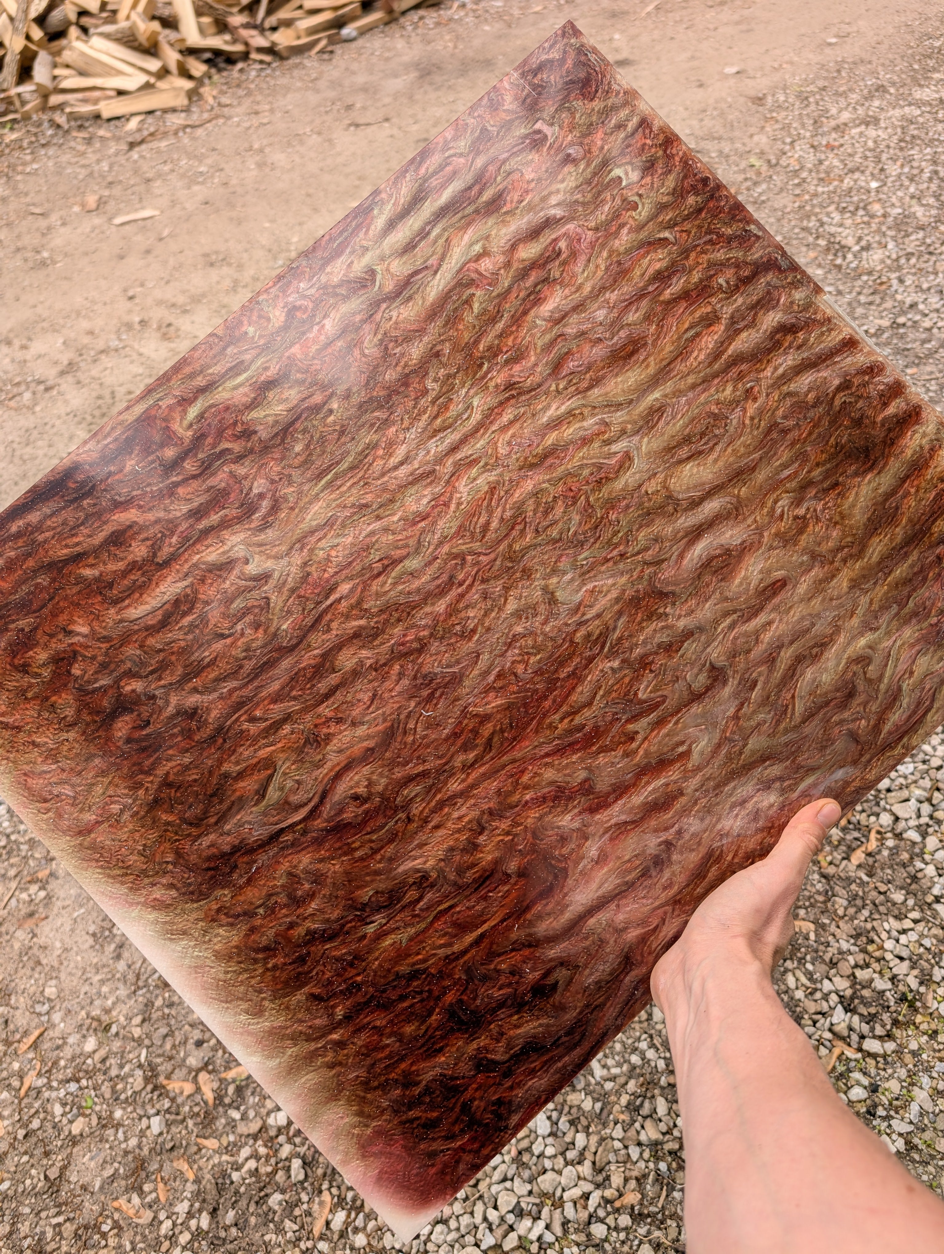Marble Pattern Acrylic Sheet - Multiple Colors Available - 0.125" (3mm) Thick