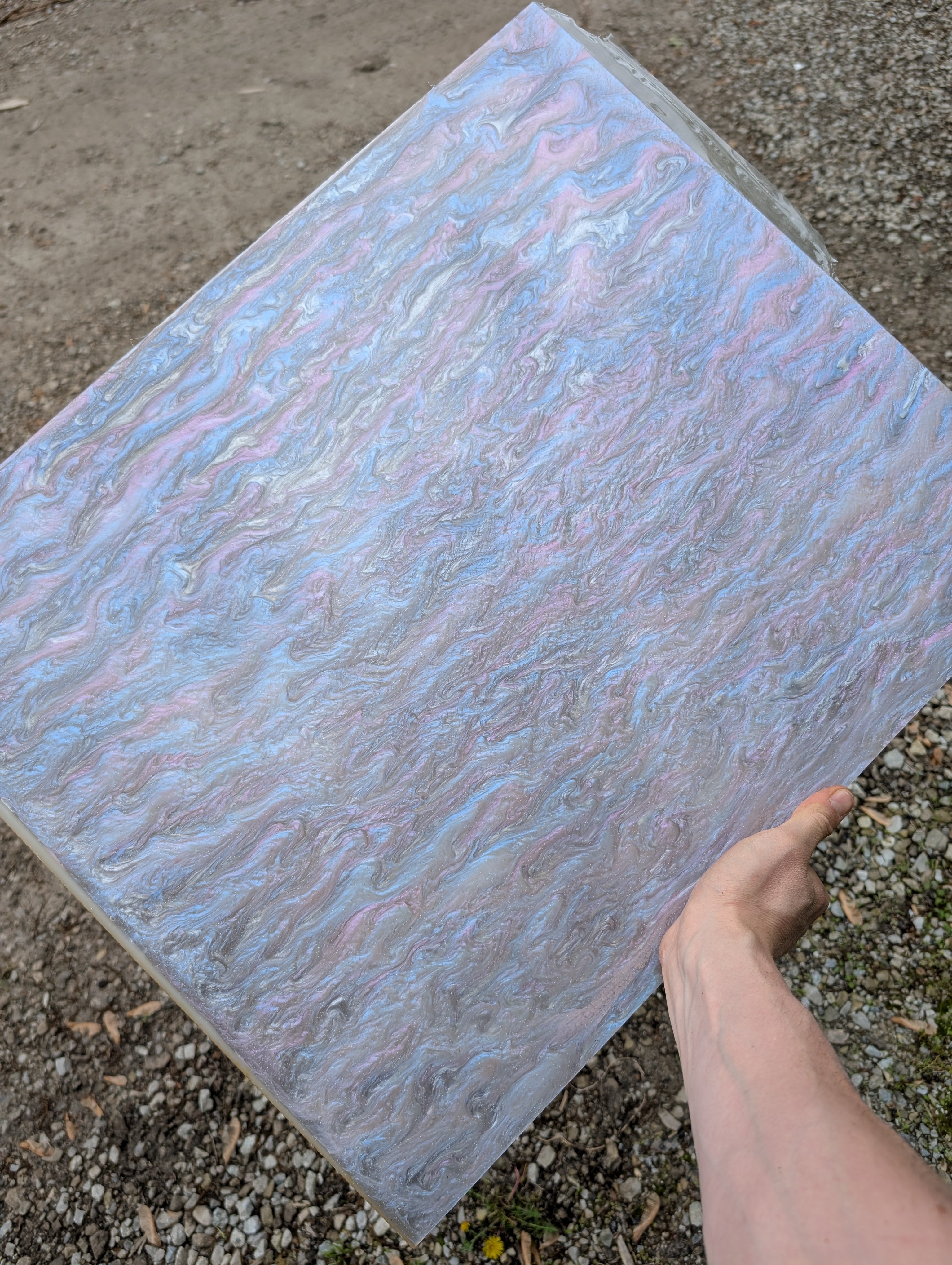 Marble Pattern Acrylic Sheet - Multiple Colors Available - 0.125" (3mm) Thick