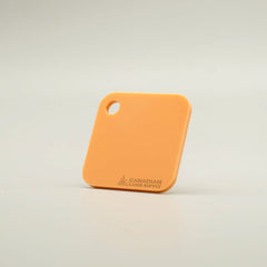 Orange Pastel Opaque Acrylic Sheet - 0.125" (3mm) Thick