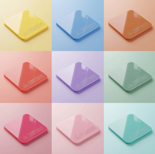 Pastel Acrylic 10 Pack - 11.72 x 19" - 3mm - Variety of Colors