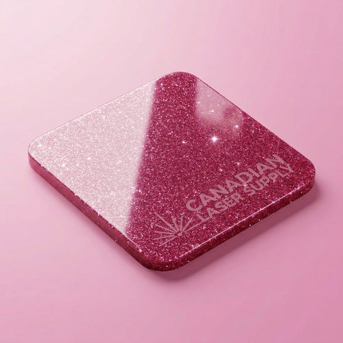 Pink Glitter Acrylic Sheet - Multiple Sizes Available