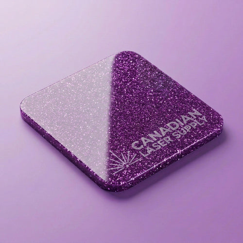 Purple Glitter Acrylic Sheet - Multiple Sizes Available