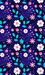 Floral Pattern Acrylic Sheet - 0.125" (3mm) Thick