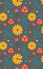 Transparent Floral Pattern Acrylic Sheet - 0.125" (3mm) Thick