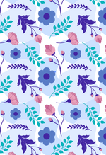 Light Floral Pattern Acrylic Sheet - 0.125" (3mm) Thick