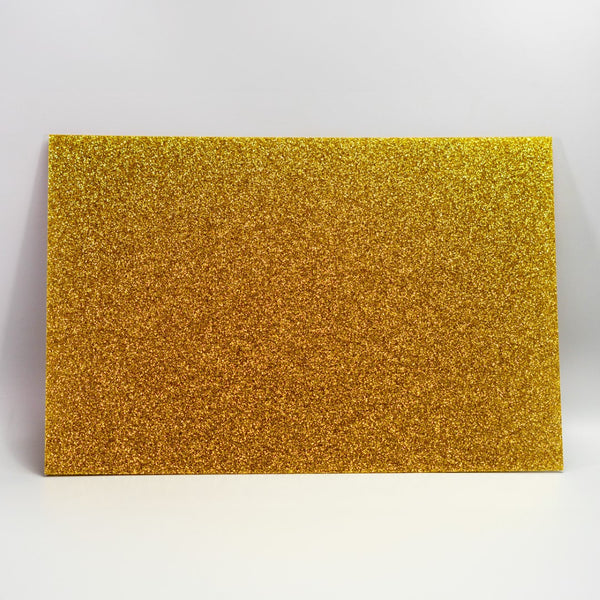 Yellow Glitter Acrylic Sheet - Multiple Sizes Available