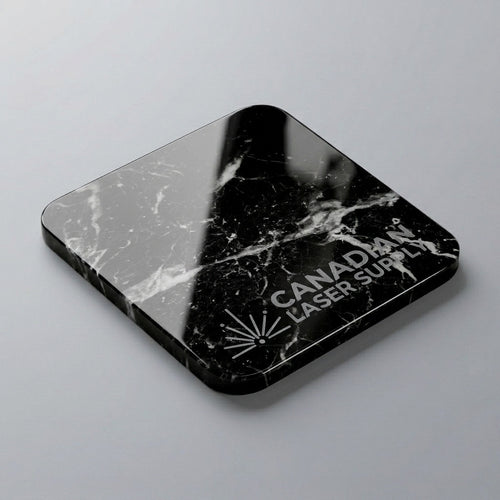 Black Granite Acrylic Sheet - 0.125" (3mm) Thick