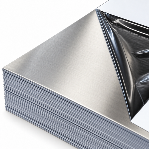 #4 304 Brushed Stainless Steel Metal Sheet - 16ga (0.063" thick)