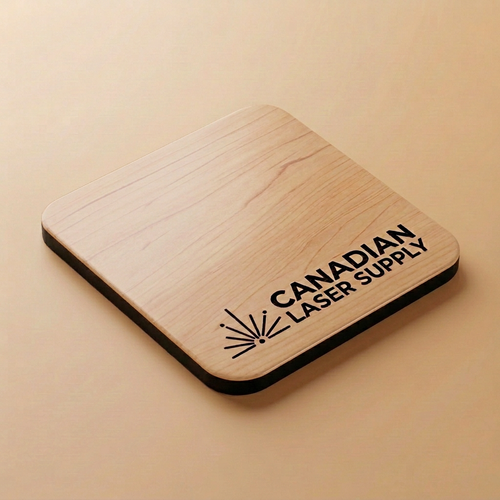 Rowmark® Cashew on Black 2-Ply Acrylic - 1/16" (1.5mm) Thick