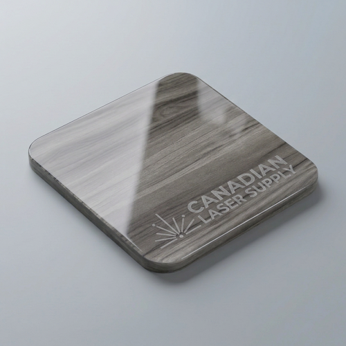Grey Wood Acrylic Sheet - 0.125" (3mm) Thick
