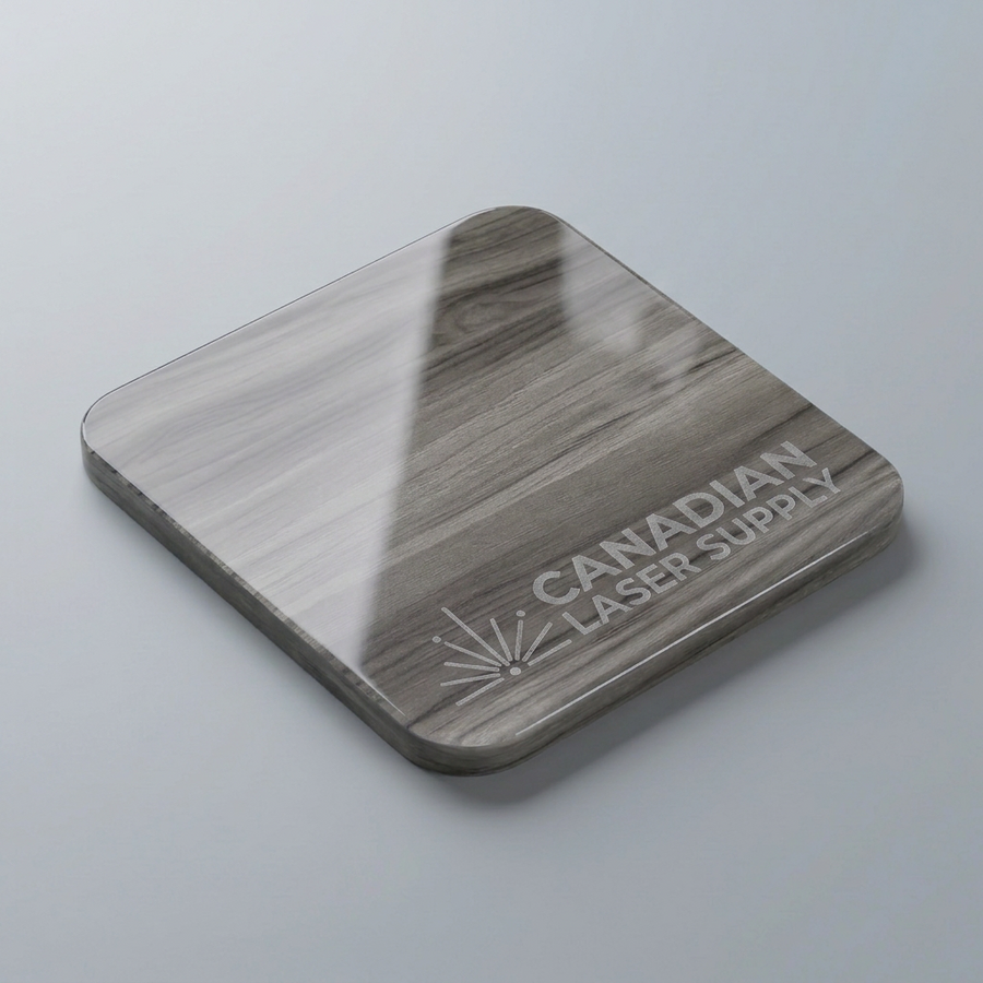 Grey Wood Acrylic Sheet - 0.125" (3mm) Thick