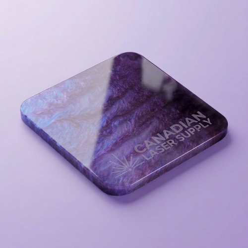 Purple Marble Pattern Acrylic Sheet - 0.125" (3mm) Thick