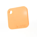 Orange Pastel Acrylic Sheet - 0.125" (3mm) Thick